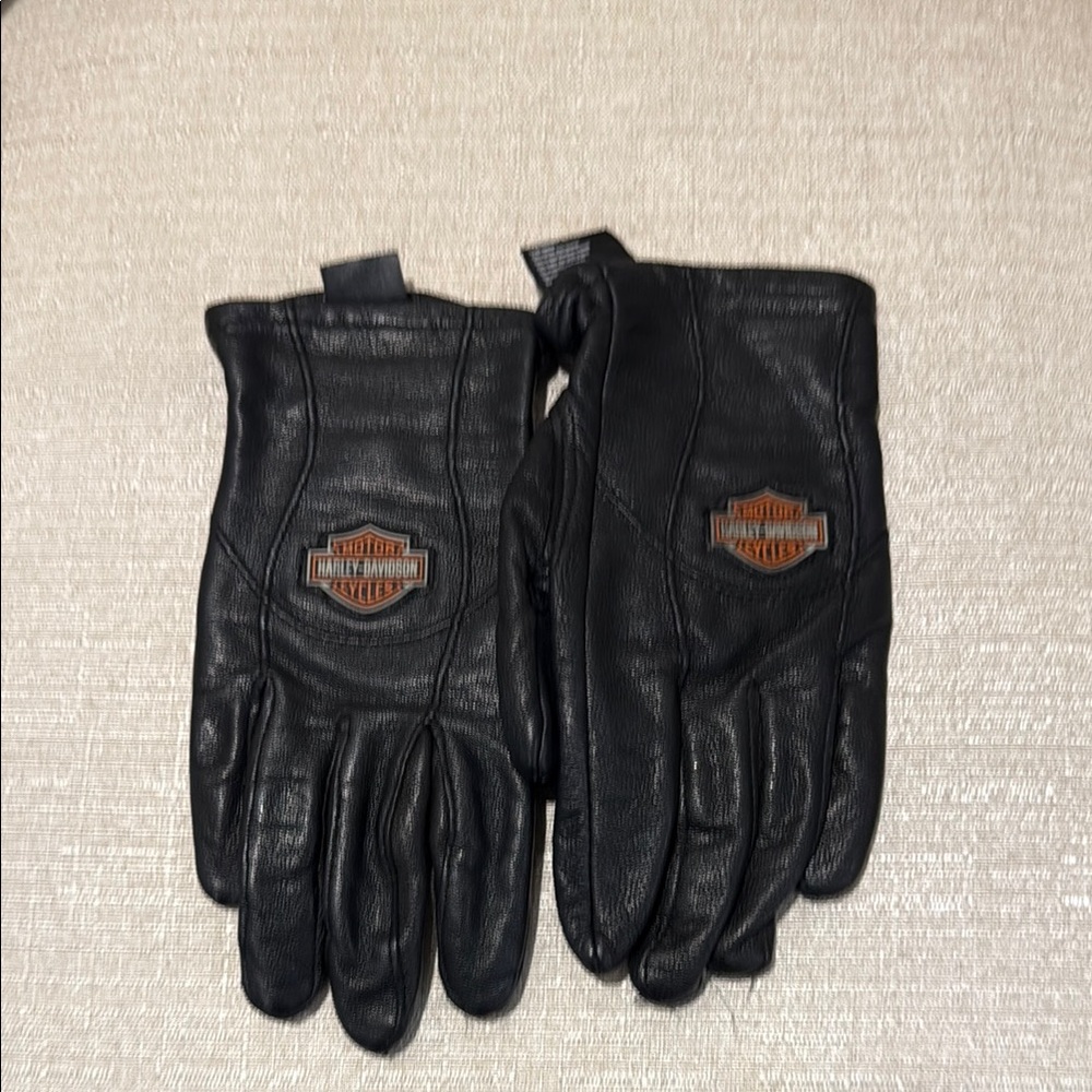 Harley-Davidson Black Leather Gloves